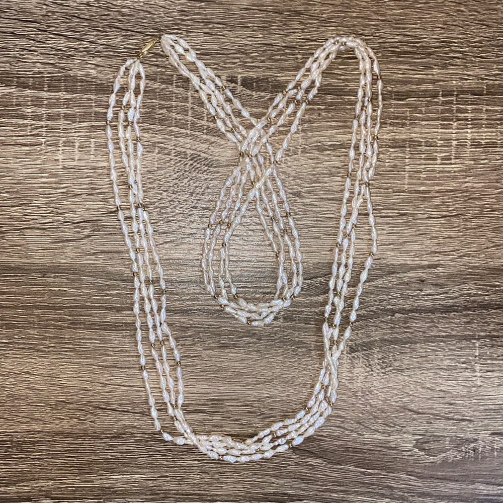 MAUI DIVERS JEWELRY 16” Four Strand Freshwater Pearl Necklace